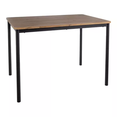 Jídelní stůl AMOUR - dub artisan / černý