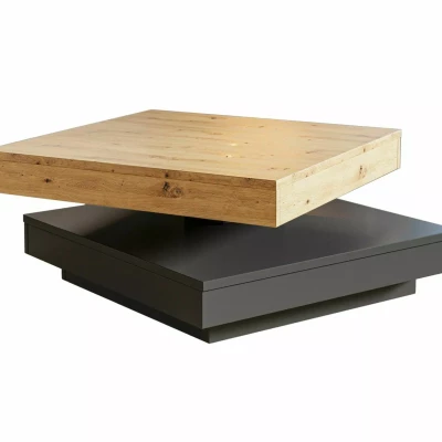 Konferenční stolek ADRIANO - antracit / dub artisan