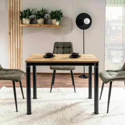 Jídelní stůl HAJK 1 - dub artisan / černý