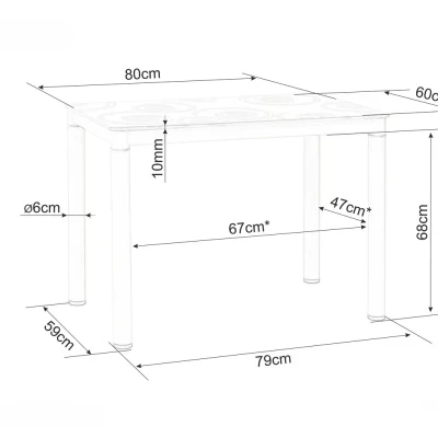Malý jídelní stůl HAJK 1 - dub artisan / černý