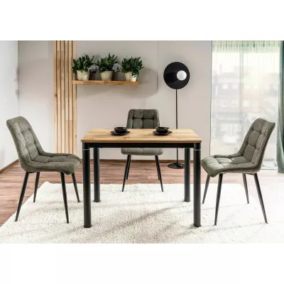 Malý jídelní stůl HAJK 1 - dub artisan / černý