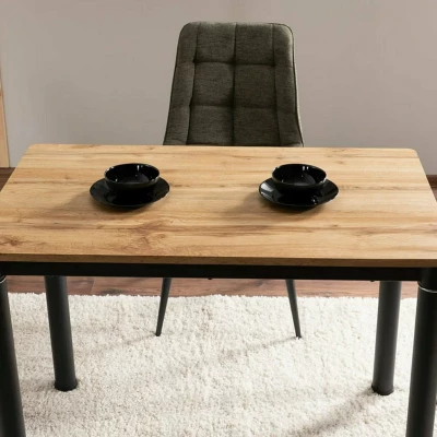 Malý jídelní stůl HAJK 1 - dub artisan / černý