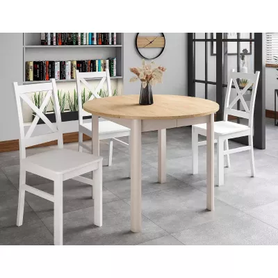 Rozkládací jídelní stůl EMERSON 1 - dub cremona / kašmír