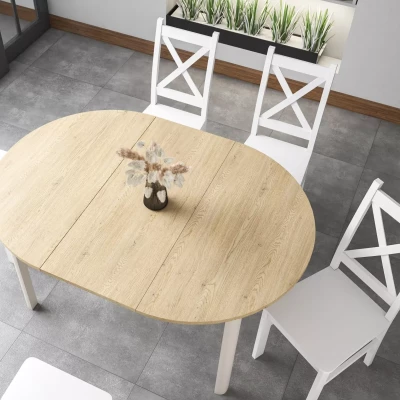 Rozkládací jídelní stůl EMERSON 1 - dub cremona / kašmír