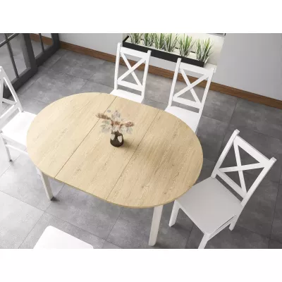 Rozkládací jídelní stůl EMERSON 1 - dub cremona / kašmír