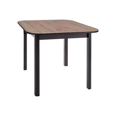 Malý rozkládací jídelní stůl EMERSON 2 - dub artisan / černý