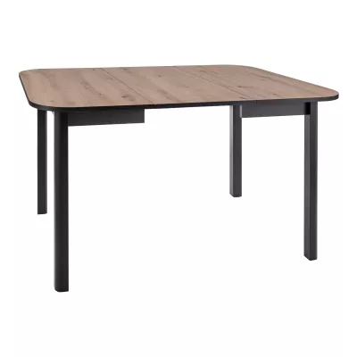 Malý rozkládací jídelní stůl EMERSON 2 - dub artisan / černý