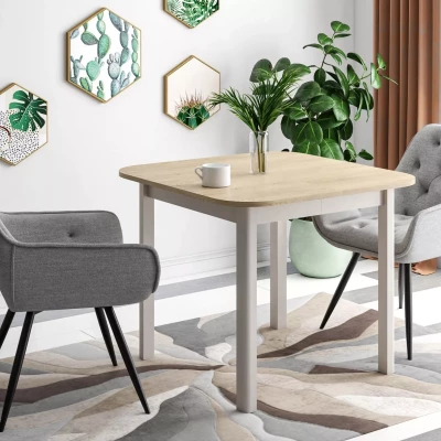 Malý rozkládací jídelní stůl EMERSON 2 - dub cremona / kašmír