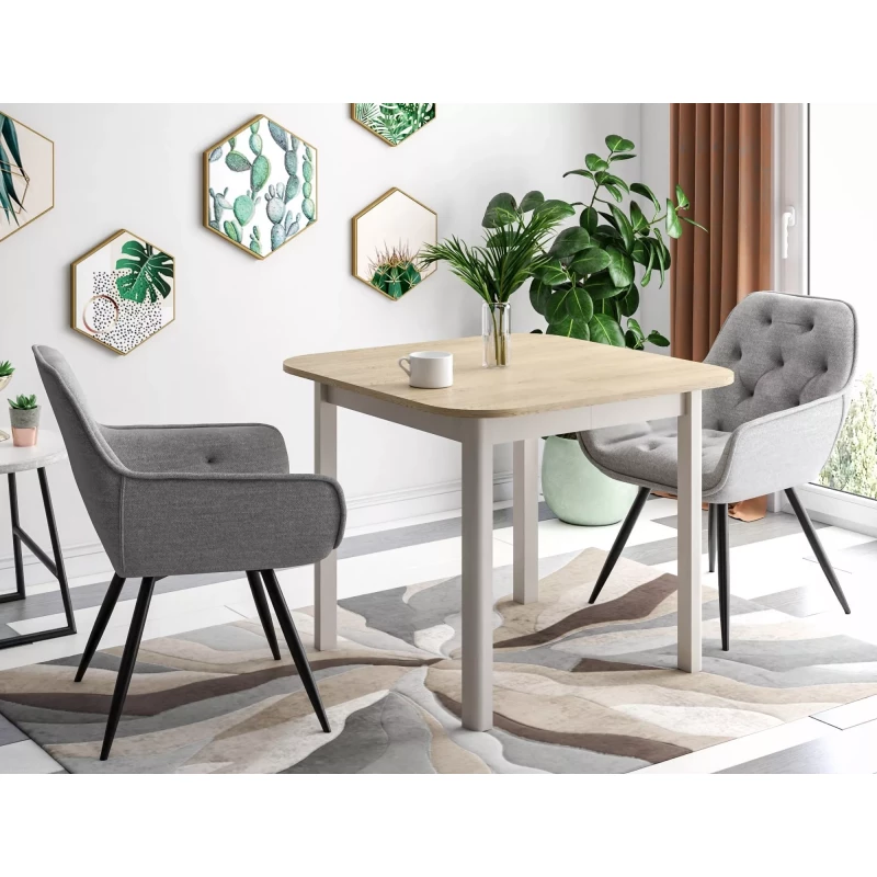 Malý rozkládací jídelní stůl EMERSON 2 - dub cremona / kašmír