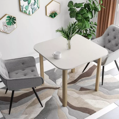 Malý rozkládací jídelní stůl EMERSON 2 - kašmír / dub cremona