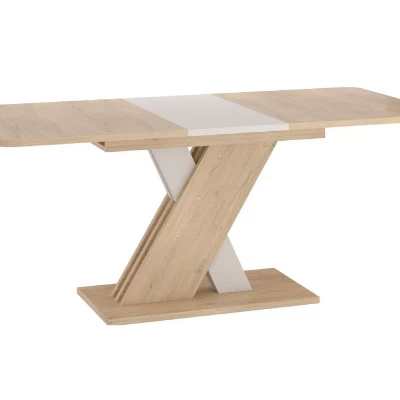 Rozkládací jídelní stůl NICASIO - dub cremona / kašmír