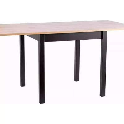 Rozkládací jídelní stůl 80(120)x60 HELMUT - dub artisan / černý
