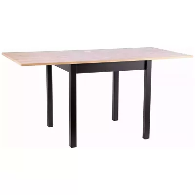 Rozkládací jídelní stůl 80(120)x60 HELMUT - dub artisan / černý