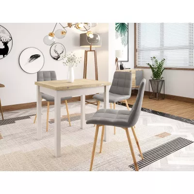 Rozkládací jídelní stůl 80(120)x60 HELMUT - dub cremona / kašmír