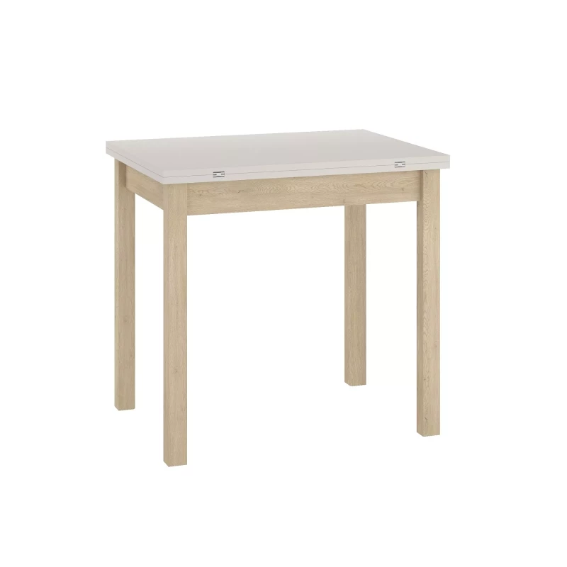 Rozkládací jídelní stůl 80(160)x80 HELMUT - kašmír / dub cremona