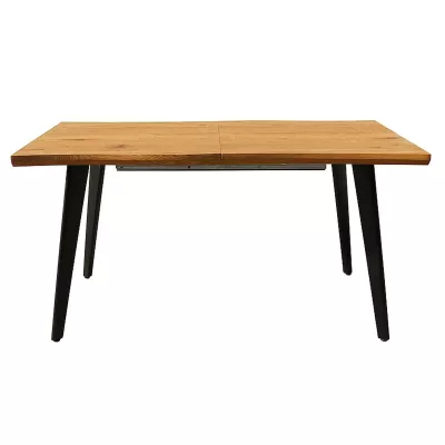 Rozkládací jídelní stůl 120(180)x80 DORIAN - dub / černý