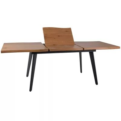 Rozkládací jídelní stůl 120(180)x80 DORIAN - dub / černý