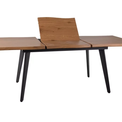 Rozkládací jídelní stůl 150(210)x90 DORIAN - dub / černý