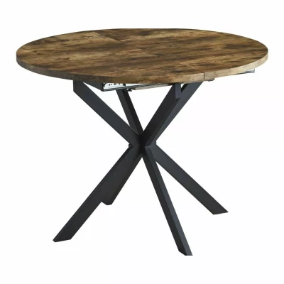 Malý rozkládací jídelní stůl EVELIO - ořech / černý