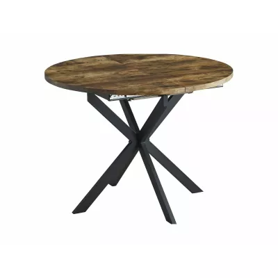 Malý rozkládací jídelní stůl EVELIO - ořech / černý