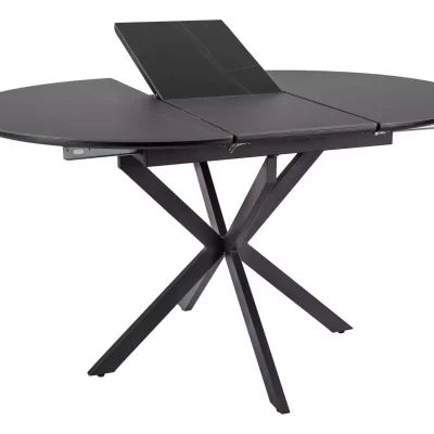 Malý rozkládací jídelní stůl EVELIO - ořech / černý