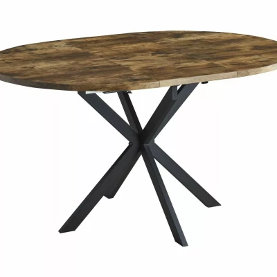 Malý rozkládací jídelní stůl EVELIO - ořech / černý