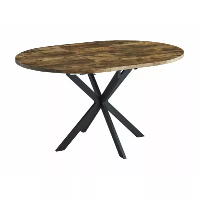 Malý rozkládací jídelní stůl EVELIO - ořech / černý