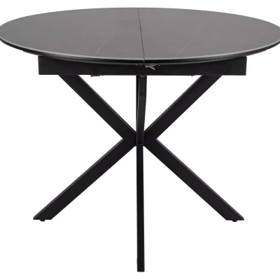 Malý rozkládací jídelní stůl EVELIO - šedý / černý