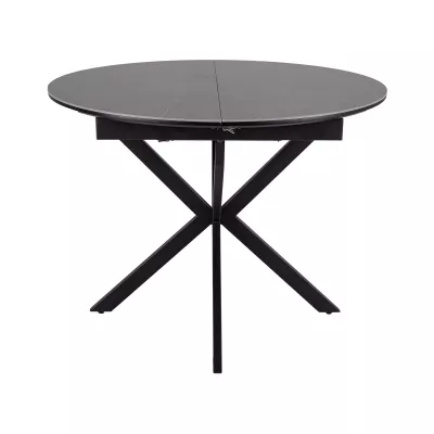 Malý rozkládací jídelní stůl EVELIO - šedý / černý