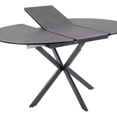 Malý rozkládací jídelní stůl EVELIO - šedý / černý