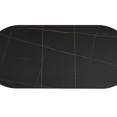 Rozkládací jídelní stůl EVELIO - černý