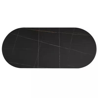 Rozkládací jídelní stůl EVELIO - černý