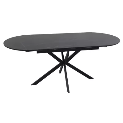 Rozkládací jídelní stůl EVELIO - černý