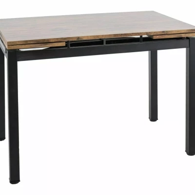 Rozkládací jídelní stůl IZYDOR - ořech / černý