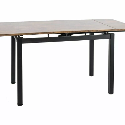 Rozkládací jídelní stůl IZYDOR - ořech / černý