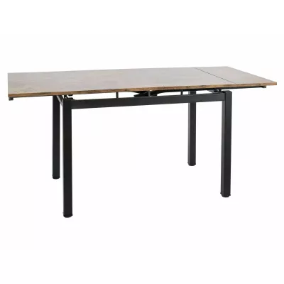 Rozkládací jídelní stůl IZYDOR - ořech / černý