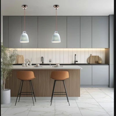 Závěsné moderní keramické osvětlení SEWILLA - 1xE27, 40W, modré