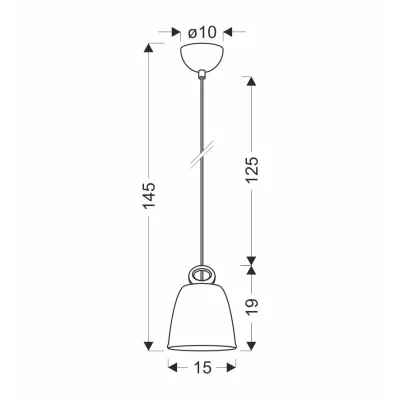 Závěsné moderní keramické osvětlení SEWILLA - 1xE27, 40W, modré