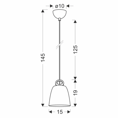 Závěsné moderní keramické osvětlení SEWILLA - 1xE27, 40W, bílé