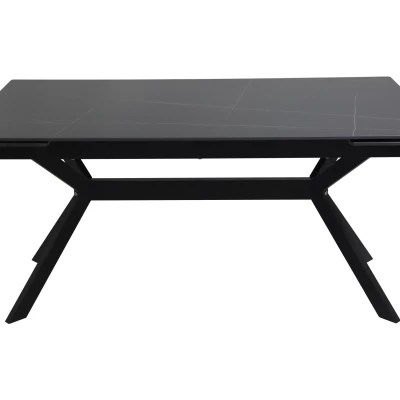 Rozkládací jídelní stůl 160(220)x90 EDITHA - černý