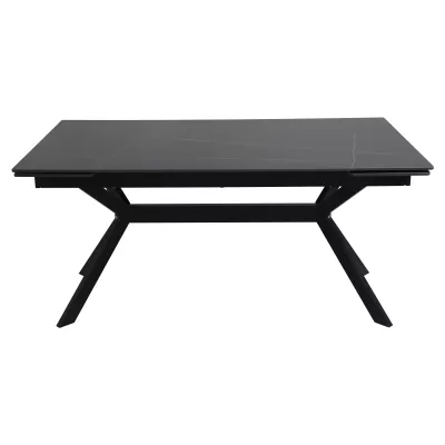 Rozkládací jídelní stůl 160(220)x90 EDITHA - černý