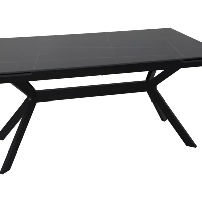 Rozkládací jídelní stůl 160(220)x90 EDITHA - černý