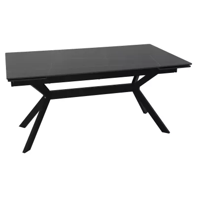 Rozkládací jídelní stůl 160(220)x90 EDITHA - černý