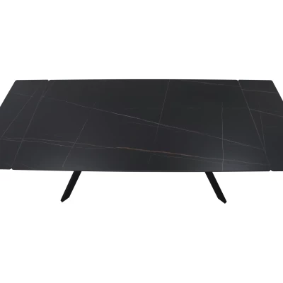 Rozkládací jídelní stůl 180(240)x90 EDITHA - černý