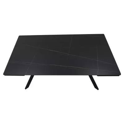 Rozkládací jídelní stůl 180(240)x90 EDITHA - černý