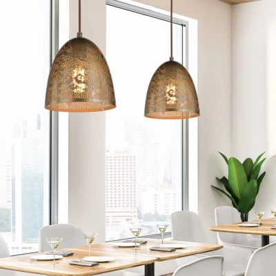 Závěsné loftové osvětlení na lanku SFINKS - 1xE27, 60W, patina