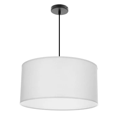 Závěsný kulatý lustr SHANTI - 1xE27, 40W, černý / šedý