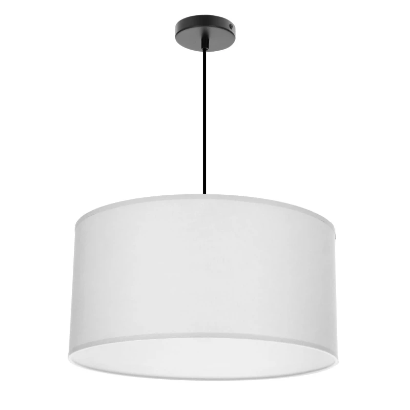 Závěsný kulatý lustr SHANTI - 1xE27, 40W, černý / šedý