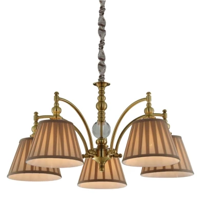 Závěsné pětiramenné osvětlení SHINELUX - 5xE14, 40W, patina