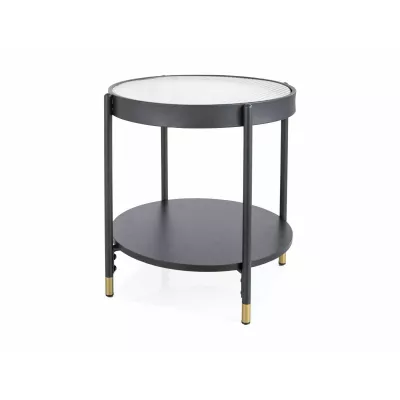 Kulatý konferenční stolek EFRAIM - černý